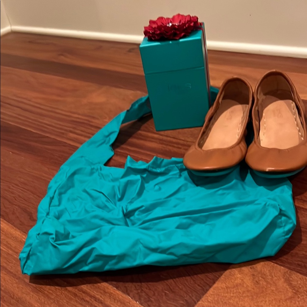 Tieks Tan Ballet Flats Classic Leather Comfort